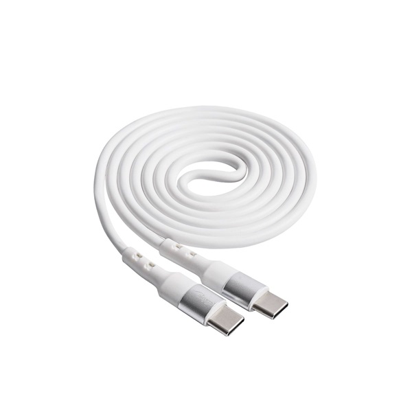 Akyga USB-C - USB-C kábel 60W, 1m fehér (AK-USB-40) Akyga USB-C - USB-C kábel 60W, 1m fehér (AK-USB-40)