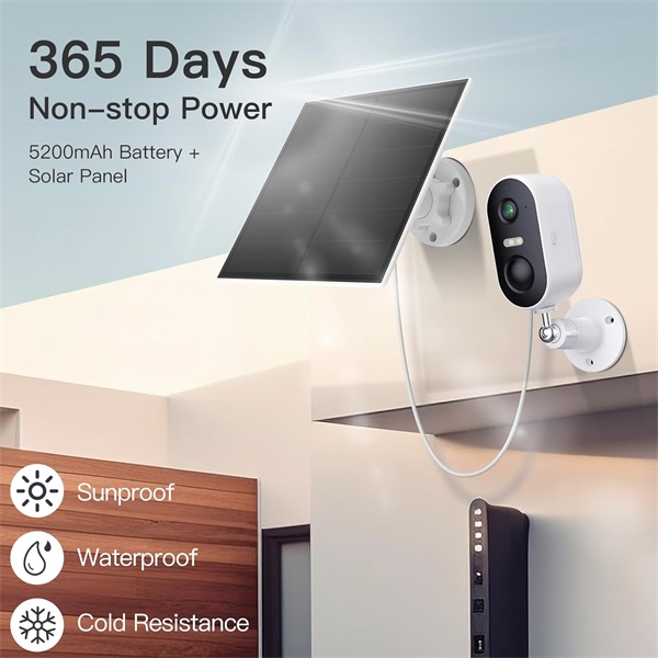 Arenti GO1 + SP2 3MP 2,4mm kültéri IR10m 6700mAh microSD IP wifi csempekamera Arenti GO1 + SP2 3MP 2,4mm kültéri IR10m 6700mAh microSD IP wifi csempekamera