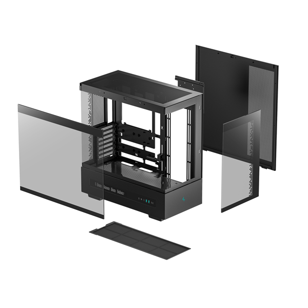 DeepCool   CH690 DIGITAL Fekete  ATX Számítógépház