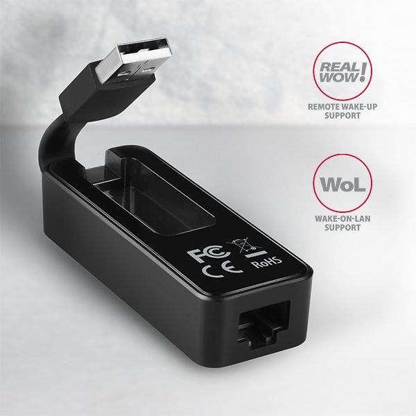 Axagon USB2.0 Fast Ethernet hálózati adapter (ADE-XR)