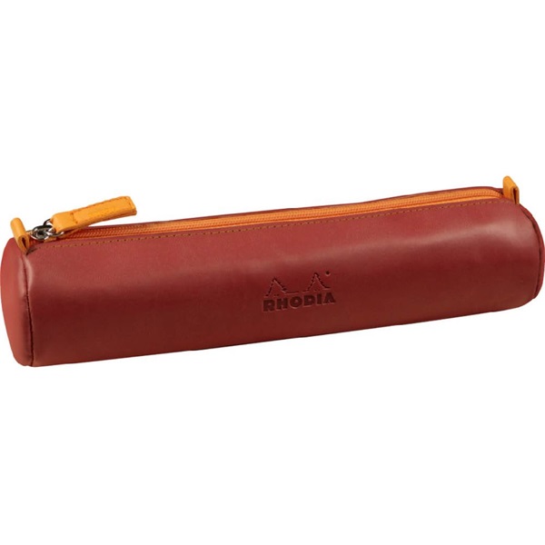Clairefontaine Rhodiarama hengeres műbőr tolltartó 215x5cm narancsvörös (P0016-0758)