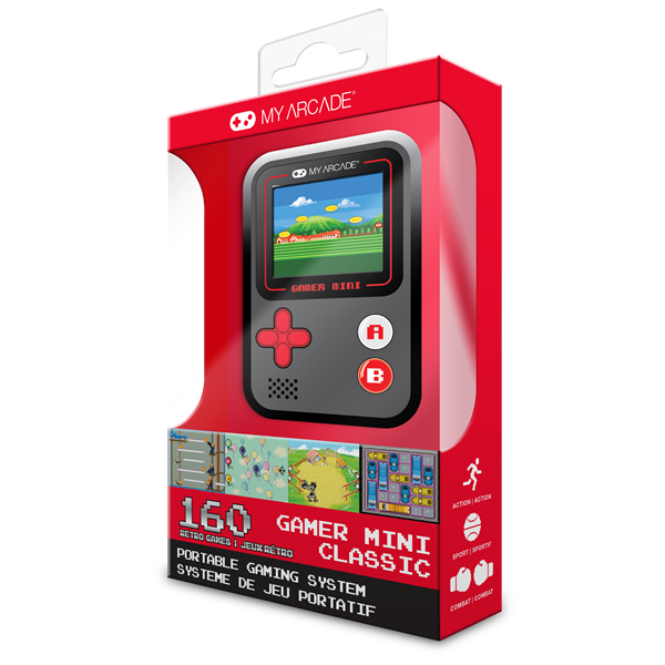 MY ARCADE Gamer Mini Classic Hordozható Black/Red