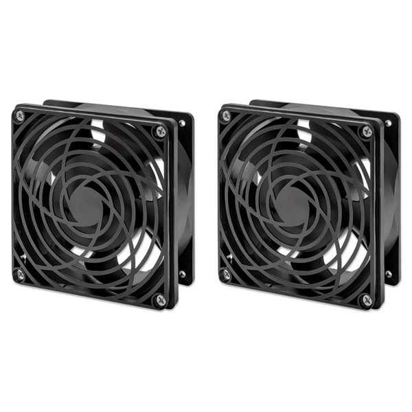 ICINTRACOM INTELLINET Ventilátor, 2 ventilátoros szellőző egység 19" fali szekrényekhez (716154)