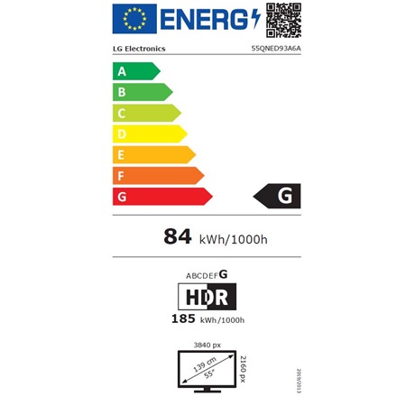 Lg 55QNED93A6A UHD SMART MINI-LED Televízió