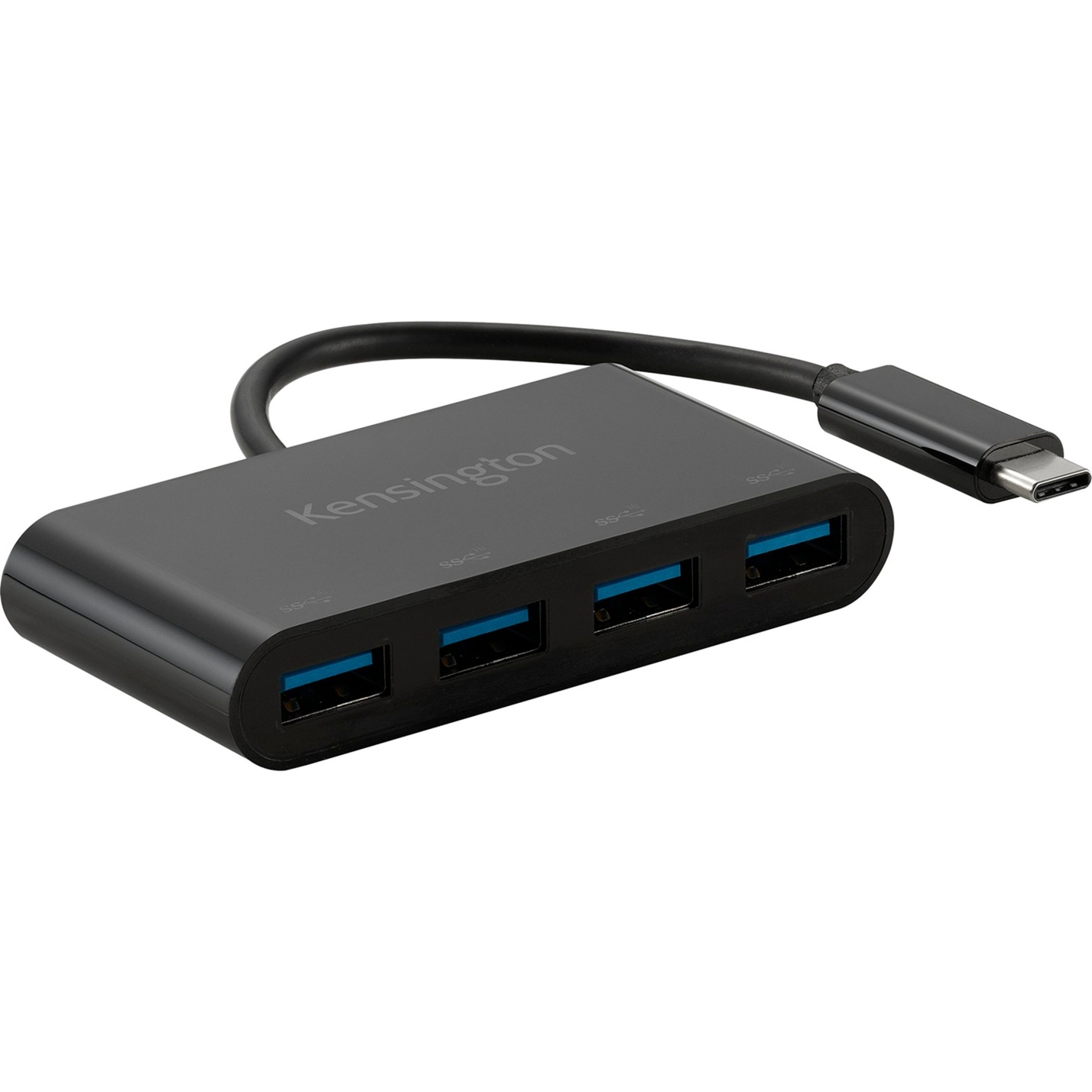Kensington K33616WW CH1200 USB-C 4 portos hub, USB hub Fekete