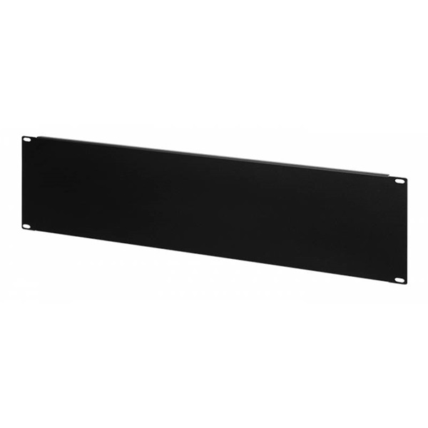 Stalflex rack szekrény takaró panel 3U 19" fekete (RP19-3U-B)