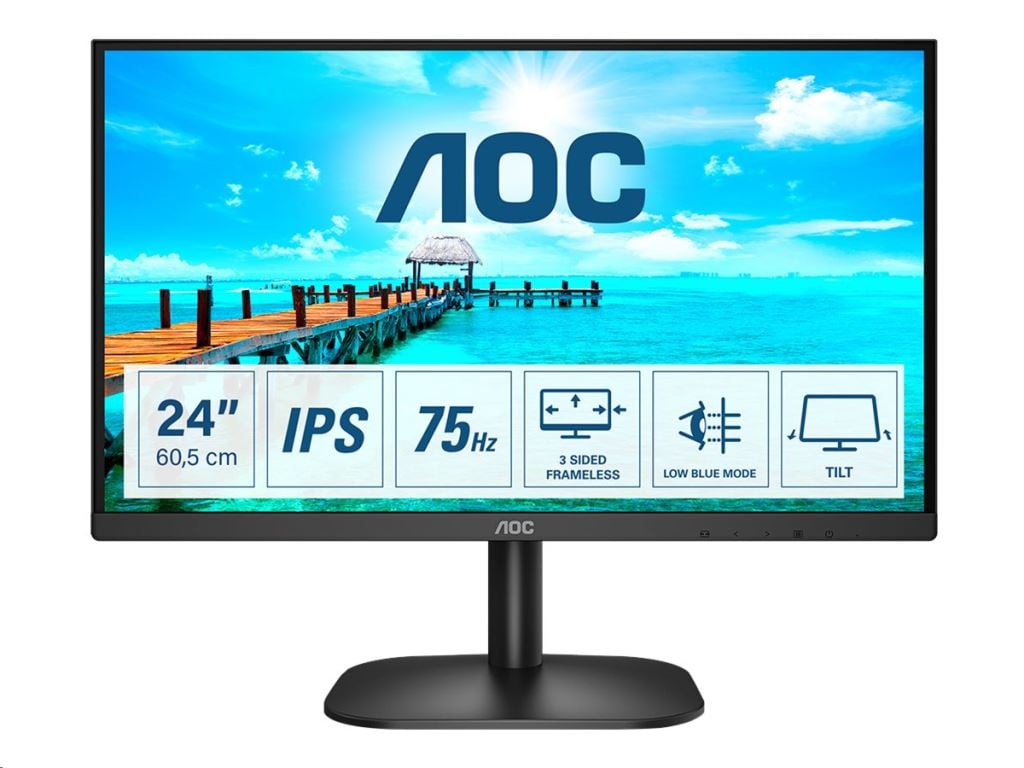 24" AOC 24B2XDA LCD monitor