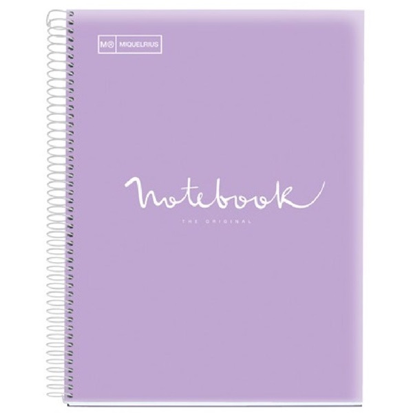 Miquelrius Emotions A5 PP 120 lapos levendula kockás spirálfüzet Miquelrius Emotions A5 PP 120 lapos levendula kockás spirálfüzet