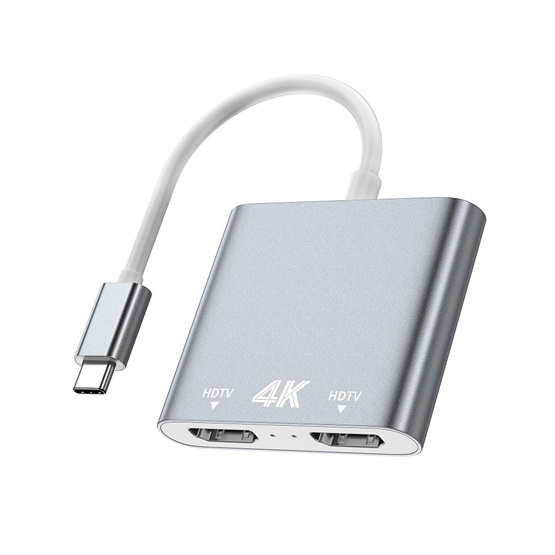 AVAX HB902 PRIME Type C 3.2 - 2xHDMI 4K60Hz DUAL monitor adapter AVAX HB902 PRIME Type C 3.2 - 2xHDMI 4K60Hz DUAL monitor adapter