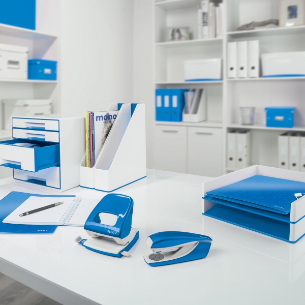 Leitz Wow kék karton gyorslefűző