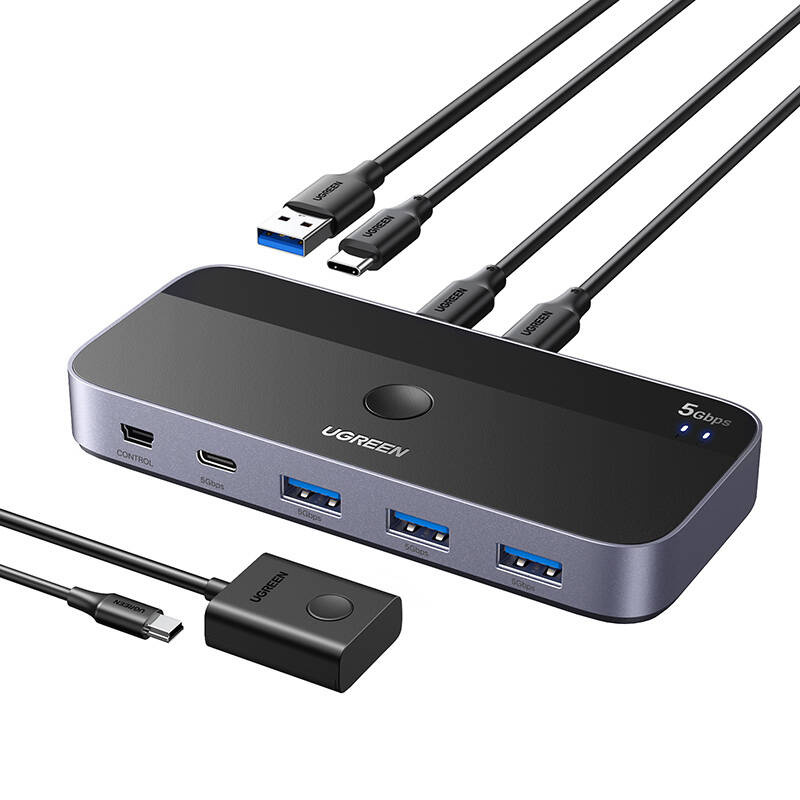 Ugreen CM687 USB 3.0 2x4 kapcsoló / kapcsoló 