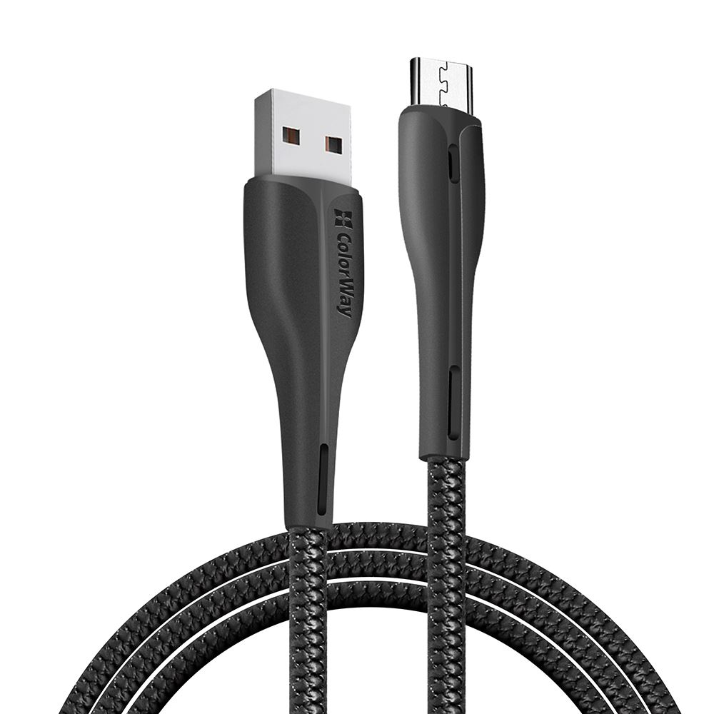 ColorWay USB-A - MicroUSB kábel 1m fekete (CW-CBUM034-BK)