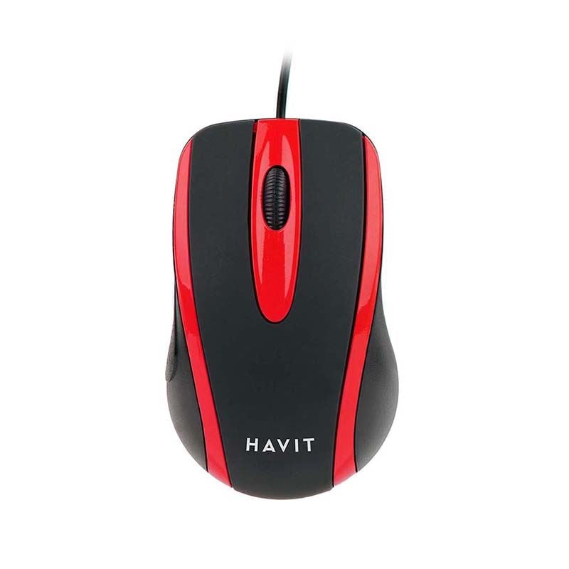 Havit MS753 univerzális egér fekete piros (MS753-BR) Havit MS753 univerzális egér fekete piros (MS753-BR)