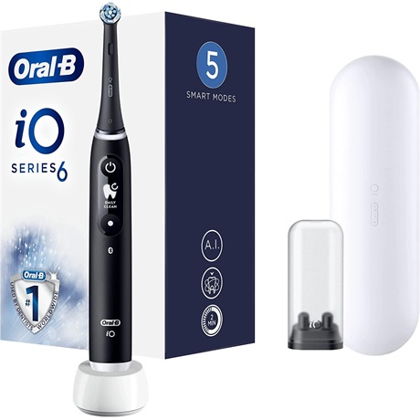 Oral-B IO6S BLACK LAVA ELEKTROMOS FOGKEFE