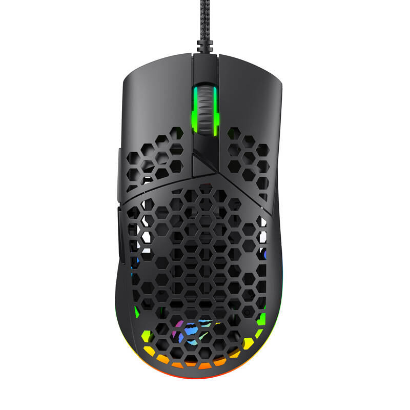 Havit MS1036 RGB vezetékes gamer egér Fekete 