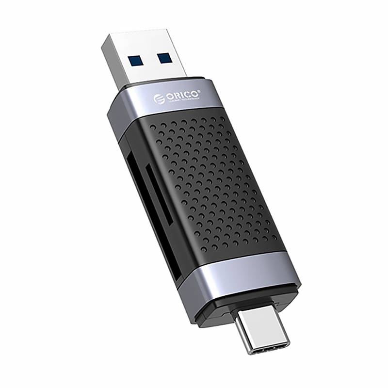 Orico külső TF/SD kártyaolvasó USB+USB-C fekete (CD2D-AC2-BK) Orico külső TF/SD kártyaolvasó USB+USB-C fekete (CD2D-AC2-BK)