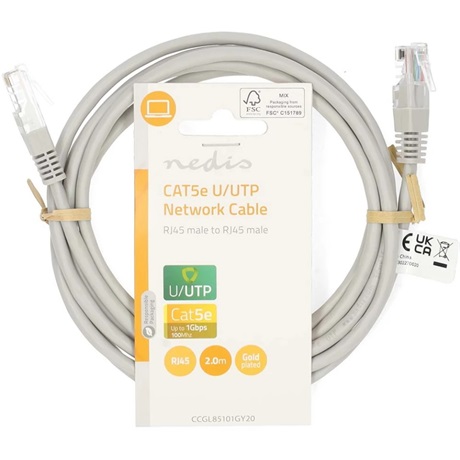 Nedis CCGL85101GY20 UTP HÁLÓZATI KÁBEL