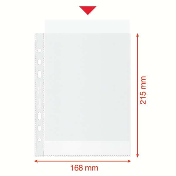 Esselte Recycled A5 narancsos 100db lefűzhető genotherm