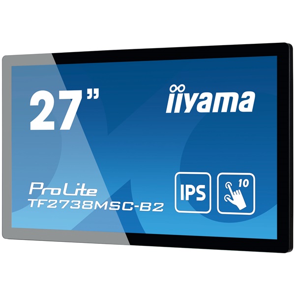 iiyama 27" ProLite TF2738MSC-B2 Monitor - Full HD, IPS LED, Fekete