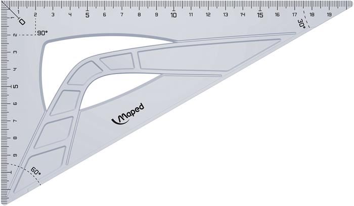 Maped "Geometric" háromszög vonalzó, 60°, 21cm (IMA242621) Maped "Geometric" háromszög vonalzó, 60°, 21cm (IMA242621)
