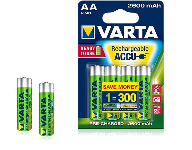 Varta Ready To Use AA Ni-Mh 2600 mAh ceruza akku (4db/csomag)