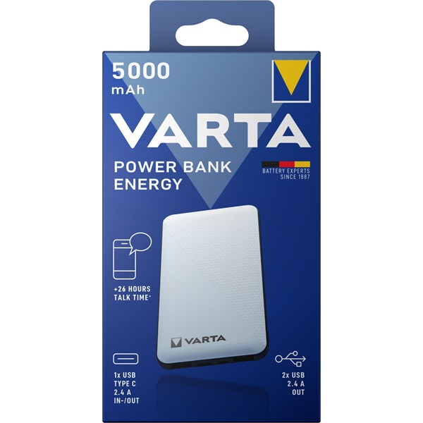 Varta 57975101111 hordozható 5000mAh Portable powerbank