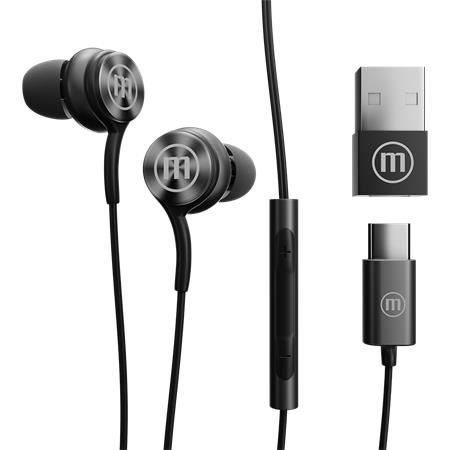 Maxell XC1 USB-C fülhallgató fekete 