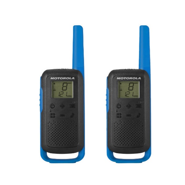 Motorola TLKR T62 Walkie Talkie készülék kék (01-04-0974) 2db Motorola TLKR T62 Walkie Talkie készülék kék (01-04-0974) 2db