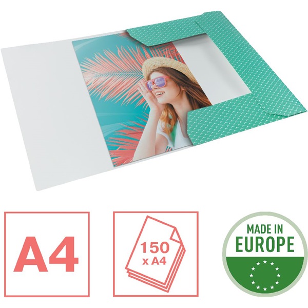 Esselte ColourBreeze karton zöld gumis mappa Esselte ColourBreeze karton zöld gumis mappa