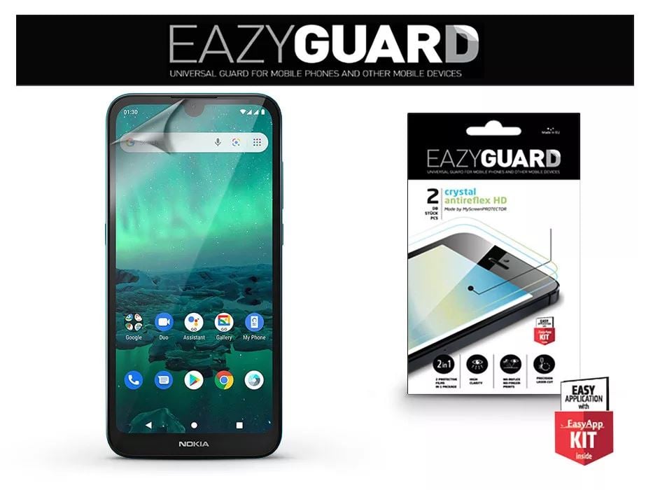 EazyGuard Crystal/ Antireflex HD Nokia 1.3 képernyővédő fólia 2 db (LA-1660)