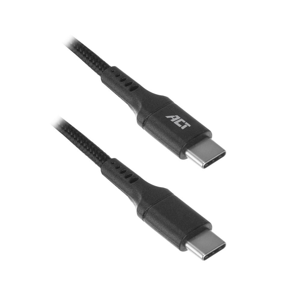 ACT USB-C - USB-C adat- és töltőkábel 1m fekete (AC3096) ACT USB-C - USB-C adat- és töltőkábel 1m fekete (AC3096)