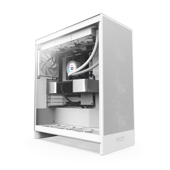 NZXT CM-H72FW-01 Midi H7 Flow Számítógépház Matt fehér NZXT CM-H72FW-01 Midi H7 Flow Számítógépház Matt fehér