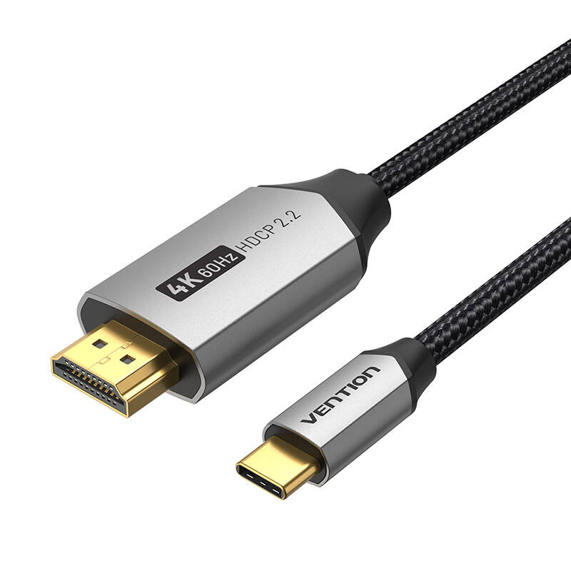 USB-C to HDMI Cable 1.5m Vention CRBBG (Black) USB-C to HDMI Cable 1.5m Vention CRBBG (Black)