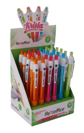 Nyomósirón 0,5 mm, FLEXOFFICE "Krista", vegyes szín