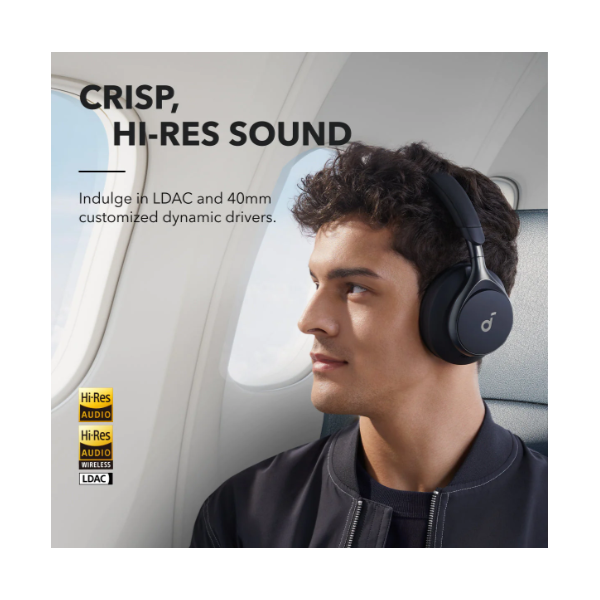 ANKER A3035G11 Vezeték Nélküli Fejhallgató, Soundcore Space One fekete  