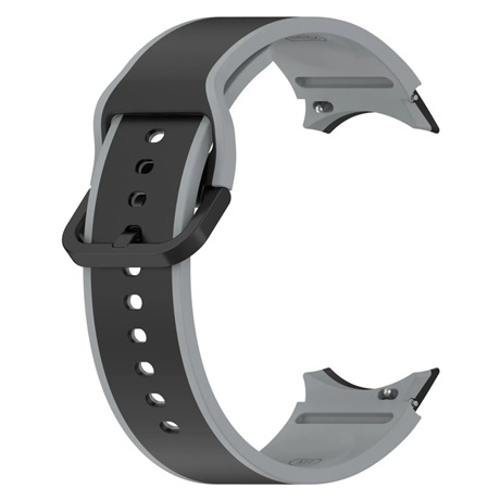 Mybandz 75301 RÉS-NÉLKÜLI SZILIKON ÓRASZÍJ GALAXY WATCH 5-6-7 /FEKETE-SZÜRKE/ 20MM Mybandz 75301 RÉS-NÉLKÜLI SZILIKON ÓRASZÍJ GALAXY WATCH 5-6-7 /FEKETE-SZÜRKE/ 20MM