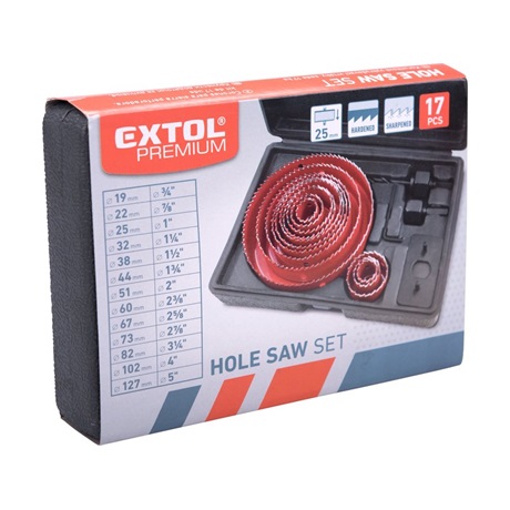 Extol Premium 8801605 17 db Körkivágó készlet Extol Premium 8801605 17 db Körkivágó készlet