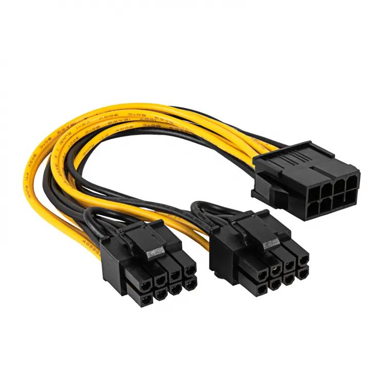Akyga AK-CA-81 PCI Express 8-pin - 2x 6+2-pin kábel  