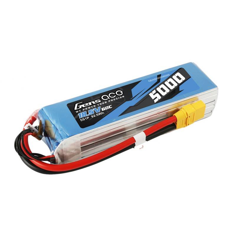 LiPo Gens Ace Bashing 5000mAh 18.5V 60C 5S1P - XT90 akkumulátor LiPo Gens Ace Bashing 5000mAh 18.5V 60C 5S1P - XT90 akkumulátor