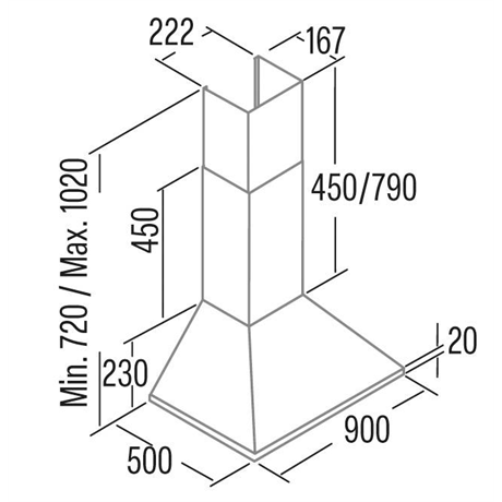 Cata OMEGA 900  BK/M Páraelszívó Fekete