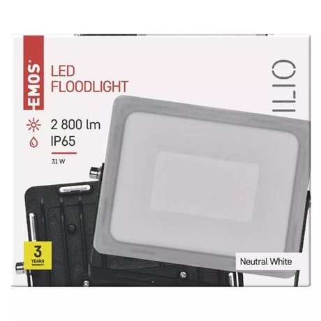 Emos ZS2530 ILIO LED REFLEKTOR 31W 2800LM IP65 NW