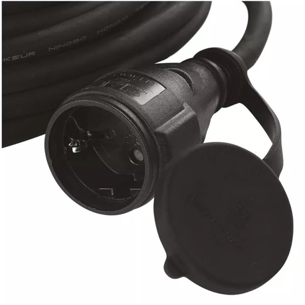 Emos P01825R hosszabbító gumikábellel IP44 3x2.5mm 25m fekete
