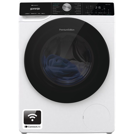 Gorenje WNS94A1TWIFI Elöltöltős mosógép Fehér/Fekete - 9 kg, A Energiaosztály