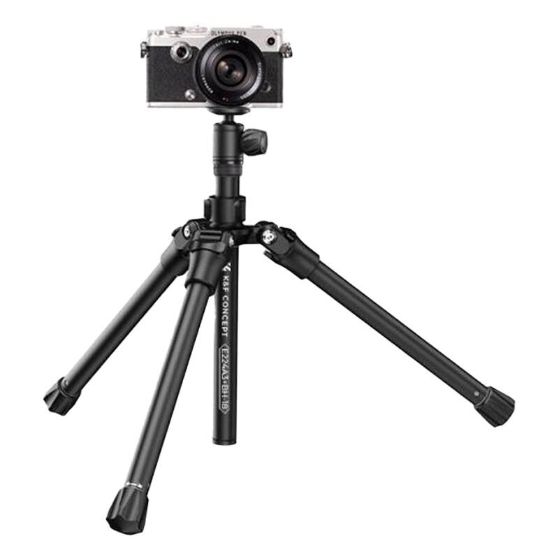 K&F Concept E224A3+BH-18 állvány, 170cm magasság, 4kg teherbírás, selfie bot, bluetooth kioldó