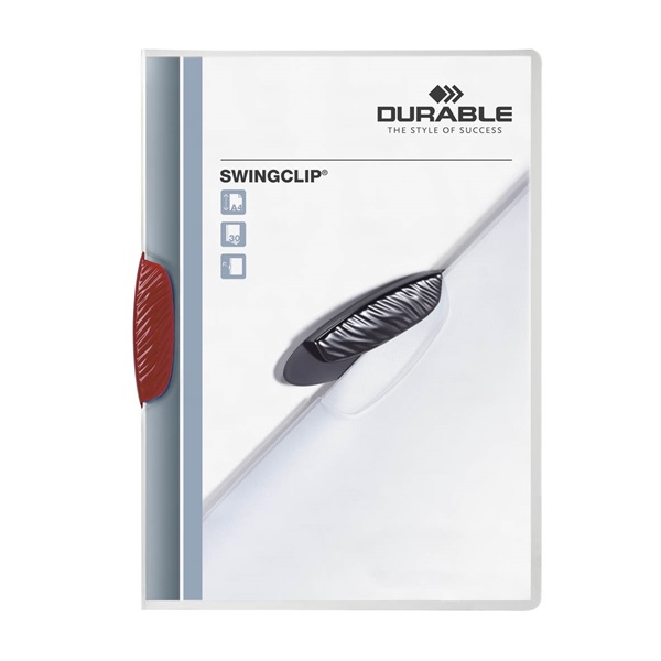 Durable Swingclip A4 30lapos piros clip-mappa Durable Swingclip A4 30lapos piros clip-mappa