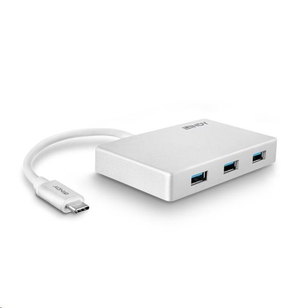 Lindy USB 3.1 Type C - 3 Port USB 3.0 hub fehér Lindy USB 3.1 Type C - 3 Port USB 3.0 hub fehér