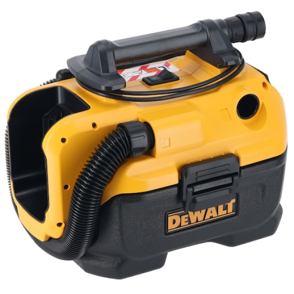 DEWALT 18V XR Li-Ion vezetékes/akkus  nedves-száraz porszívó akkumulátor és töltő nélkül
