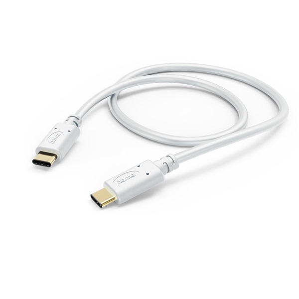 Hama 201592 FIC E3 USB 2.0 Type-C/Type-C (480mbps) 1,5m, fehér adatkábel Hama 201592 FIC E3 USB 2.0 Type-C/Type-C (480mbps) 1,5m, fehér adatkábel