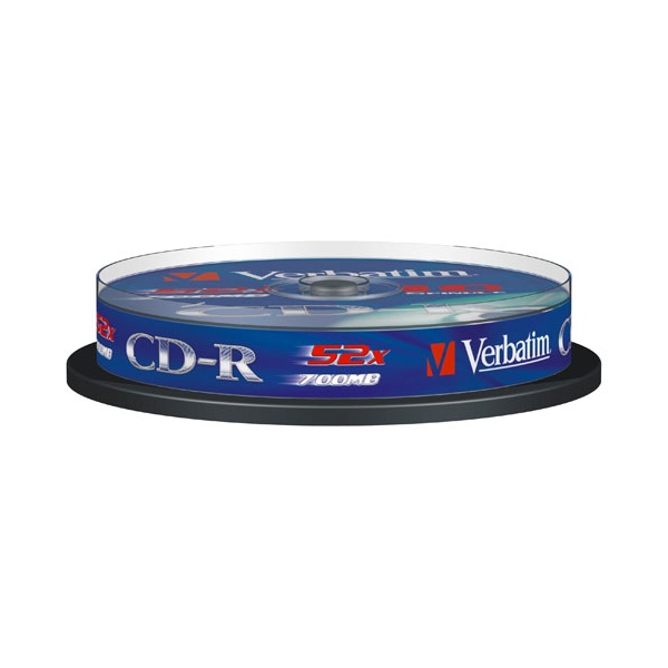 VERBATIM CDV7052B10DL CD-R DataLife cake box CD lemez 10db/csomag VERBATIM CDV7052B10DL CD-R DataLife cake box CD lemez 10db/csomag