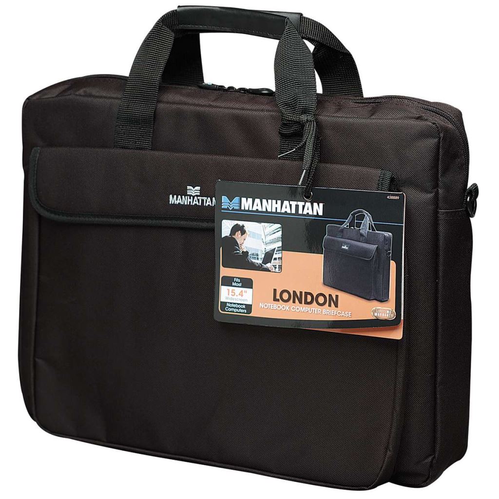 Manhattan Notebook táska Computer Briefcase London 15.6" fekete (438889) Manhattan Notebook táska Computer Briefcase London 15.6" fekete (438889)